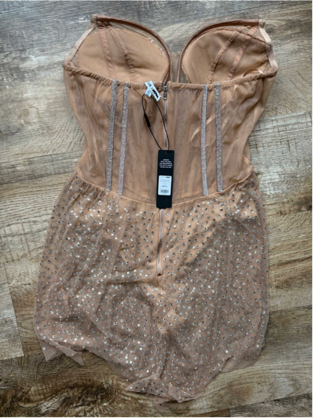 Fashion Nova Once Upon A Star Embellished Dress XL - Picture 2 of 6